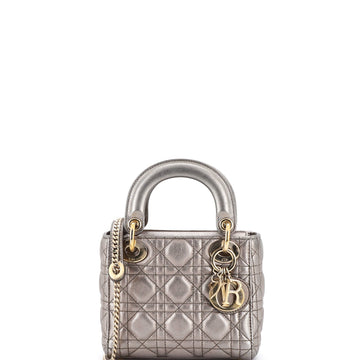 Lady Dior Chain Bag Cannage Quilt Lambskin Mini