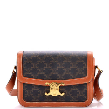 Triomphe Shoulder Bag Triomphe Coated Canvas Medium