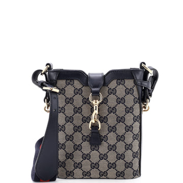Bucket Bag GG Canvas with Leather Mini