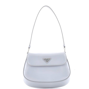 Cleo Flap Shoulder Bag Spazzolato Leather Small