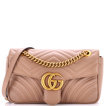 GG Marmont Flap Bag Matelasse Leather Medium