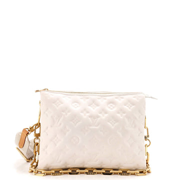 Coussin Bag Monogram Embossed Lambskin PM