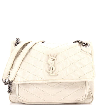 Niki Chain Flap Bag Matelasse Chevron Leather Medium