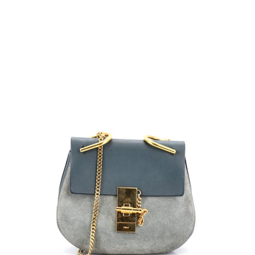 Drew Crossbody Bag Leather and Suede Mini