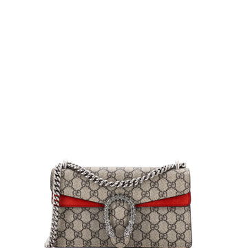 Dionysus Bag GG Coated Canvas with Crystal Embellished Metal Small