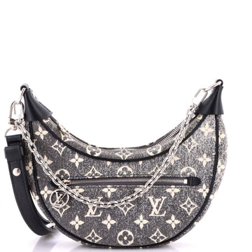 Loop Handbag Monogram Jacquard Denim