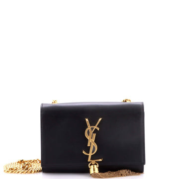 Classic Monogram Tassel Crossbody Bag Leather Small