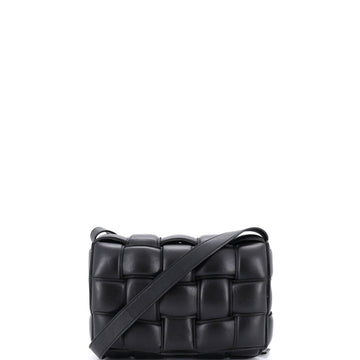 Cassette Crossbody Bag Padded Maxi Intrecciato Leather Small