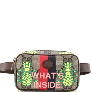 Zip Belt Bag Printed GG Coated Canvas