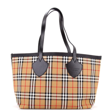 Reversible Giant Tote Vintage Check Canvas Large