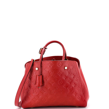 Montaigne Handbag Monogram Empreinte Leather MM