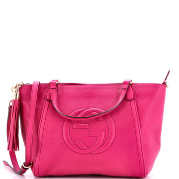 Soho Convertible Top Handle Bag Leather Small