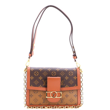 Dauphine Shoulder Bag Reverse Monogram Canvas MM