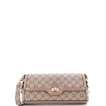 Luce Shoulder Bag Optical GG Printed Leather Small