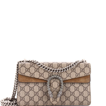 Dionysus Bag GG Coated Canvas with Crystal Embellished Metal Small