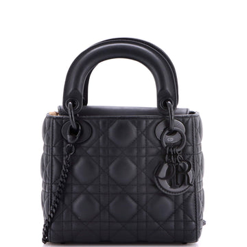 Ultra Matte Lady Dior Chain Bag Cannage Quilt Calfskin Mini