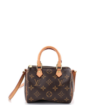 Speedy Bandouliere Bag Monogram Canvas Nano