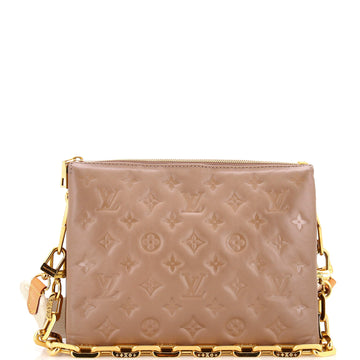 Coussin Bag Monogram Embossed Lambskin PM