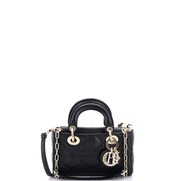 Lady D-Joy Bag Cannage Quilt Lambskin Micro