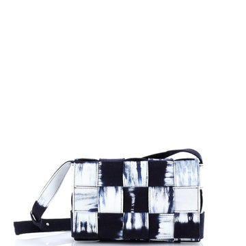 Cassette Crossbody Bag Maxi Intrecciato Tie Dye Denim