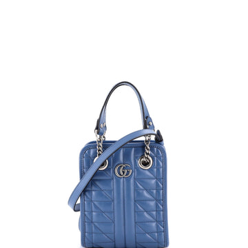 GG Marmont Handle Crossbody Bag Matelasse Leather Mini