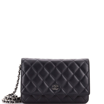 Wallet on Chain Quilted Lambskin