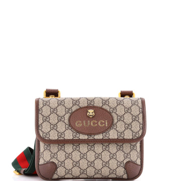 Neo Vintage Flap Messenger GG Coated Canvas Small