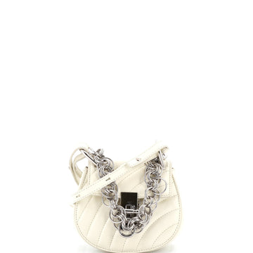 Drew Bijou Crossbody Bag Quilted Leather Nano