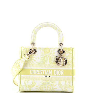 Lady D-Lite Bag Embroidered Canvas Medium