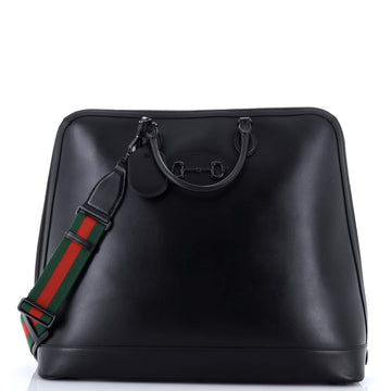 Horsebit 1955 Web Duffle Bag Leather Large