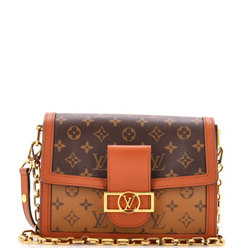 Dauphine Shoulder Bag Reverse Monogram Canvas MM