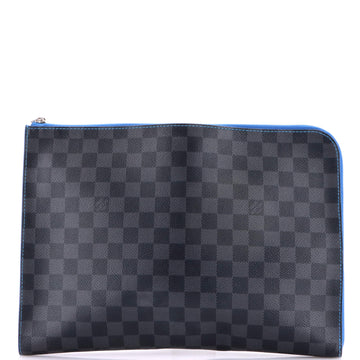 Zip Around Pochette Jour Damier Graphite GM