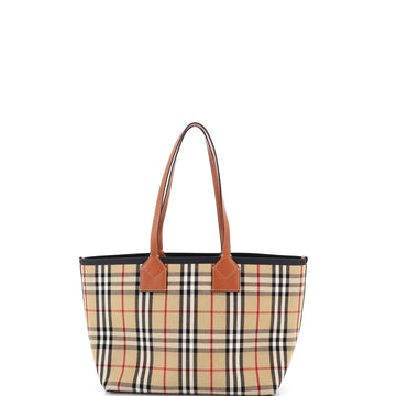 London Tote Vintage Check Canvas Small