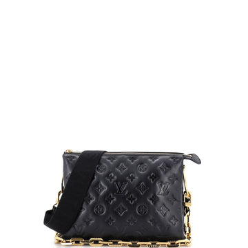 Coussin Bag Monogram Embossed Lambskin PM