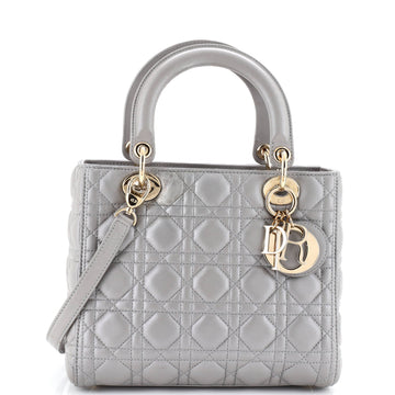 Lady Dior Bag Iridescent Cannage Quilt Lambskin Medium
