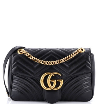 GG Marmont Flap Bag Matelasse Leather Medium