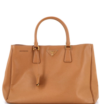 Lux Open Tote Saffiano Leather North South