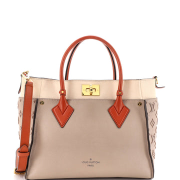 On My Side Tote Monogram Tuffetage Leather MM