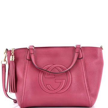 Soho Convertible Top Handle Bag Leather Small
