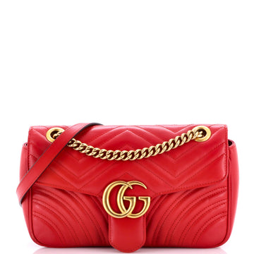 GG Marmont Flap Bag Matelasse Leather Small