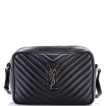 Lou Camera Bag Matelasse Chevron Leather Small