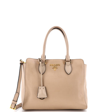 Convertible Open Tote Saffiano Leather Small