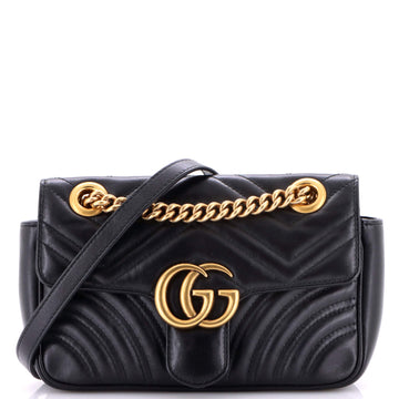 GG Marmont Flap Bag Matelasse Leather Mini