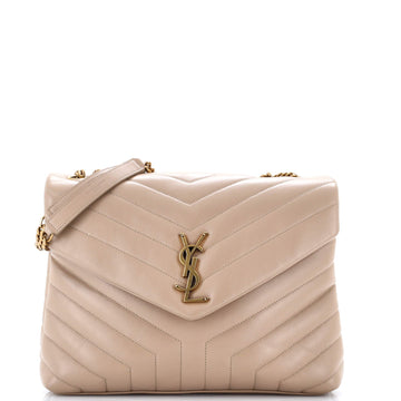 Loulou Shoulder Bag Matelasse Chevron Leather Medium