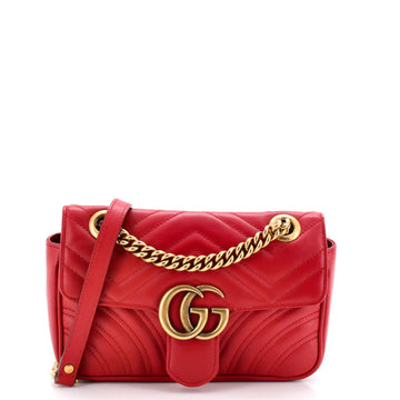 GG Marmont Flap Bag Matelasse Leather Mini