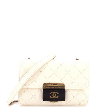 Beauty Lock Flap Bag Quilted Sheepskin Mini