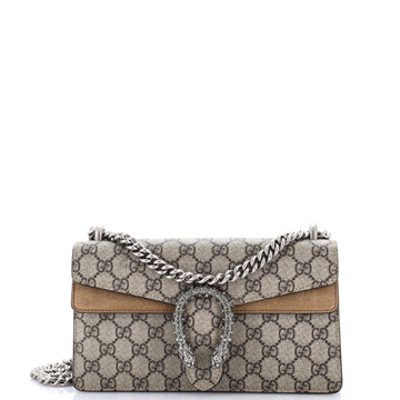 Dionysus Bag GG Coated Canvas with Crystal Embellished Metal Small