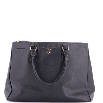Double Zip Lux Tote Saffiano Leather Large