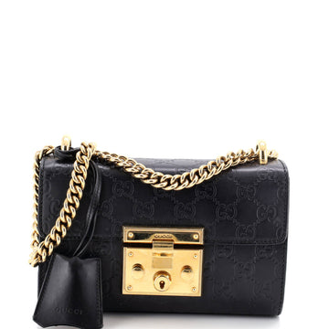Padlock Shoulder Bag Guccissima Leather Small