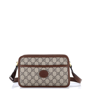 Interlocking G Patch Camera Bag GG Coated Canvas Mini